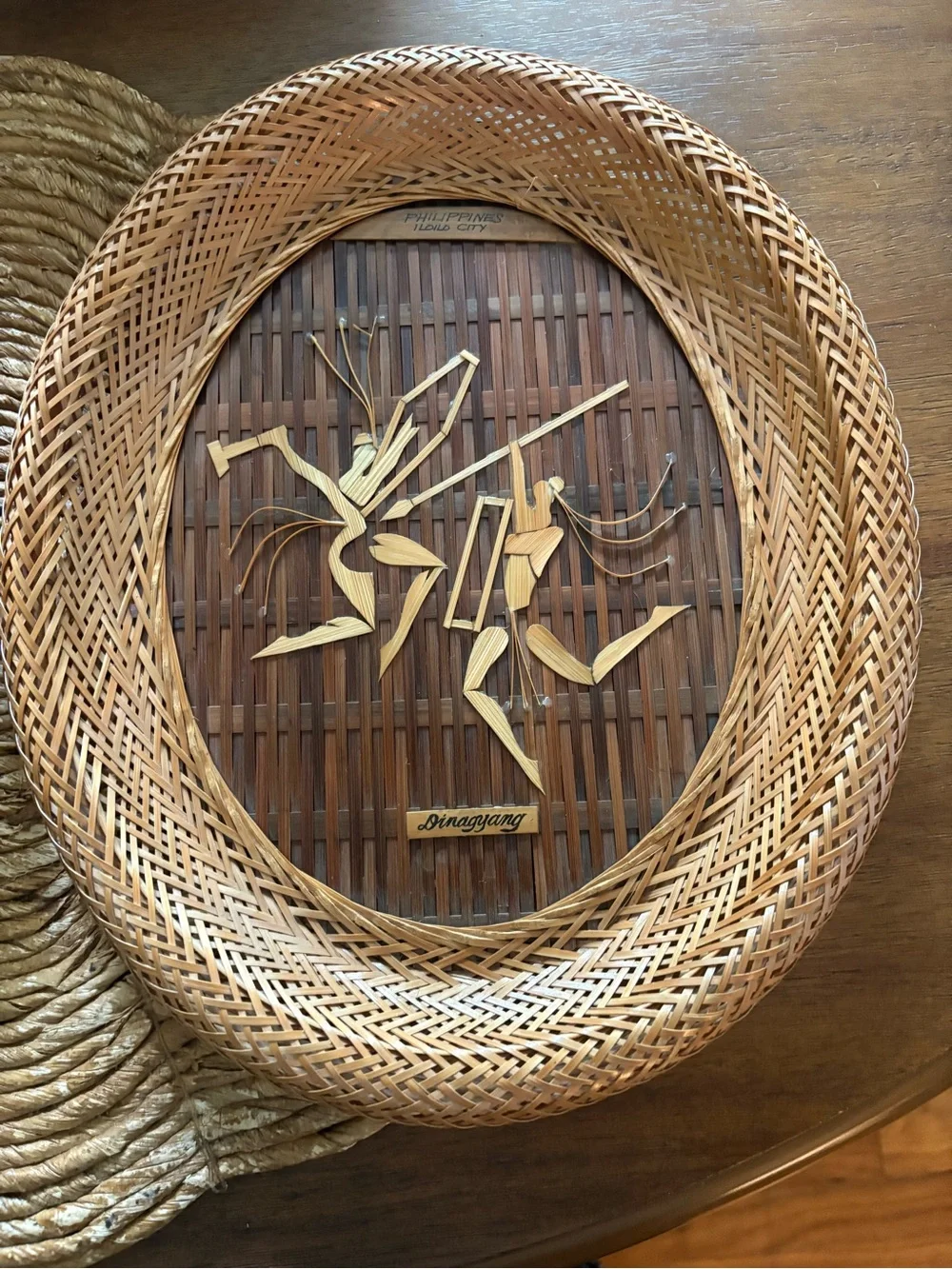 Handwoven Rattan Eagle Wall Accent - Philippines